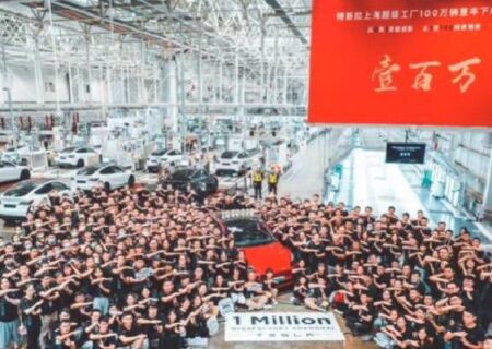 تولید یک میلیونمین خودروی تسلا در گیگافکتوری شانگهای