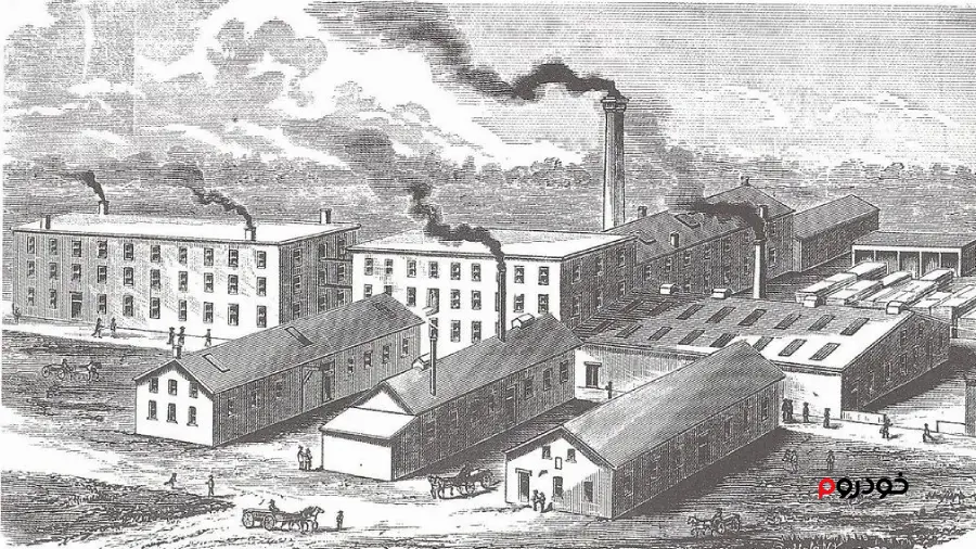 کارخانه مسی فرگوسن در نیوکاسل - سال 1879 میلادی
